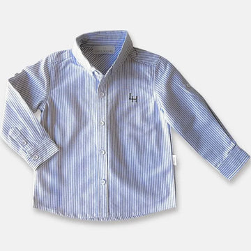 Love Henry Boys Oxford Dress Shirt  - Navy Pinstripe image 0