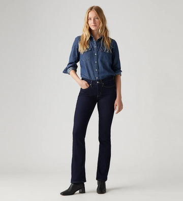 Levi’s Womens 315 Mid Rise Shaping Bootcut Jean Darkest Sky Wash ...