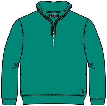 Pilbara Children's Zip 1/4 Fleece Jumper - Shamrock image 0