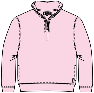 Pilbara Children's Zip 1/4 Fleece Jumper - Pink image 0