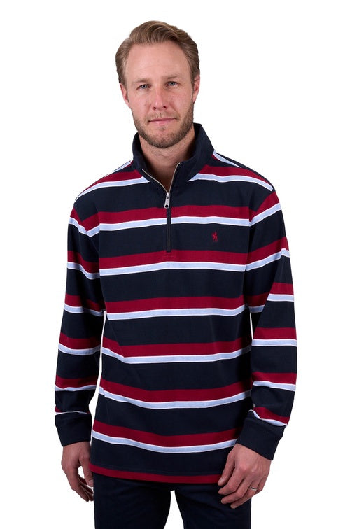 Thomas Cook Mens Rick 1/4 Zip Rugby – Condamine Clothing