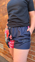 Adults CC Rugby Shorts - Navy Floral