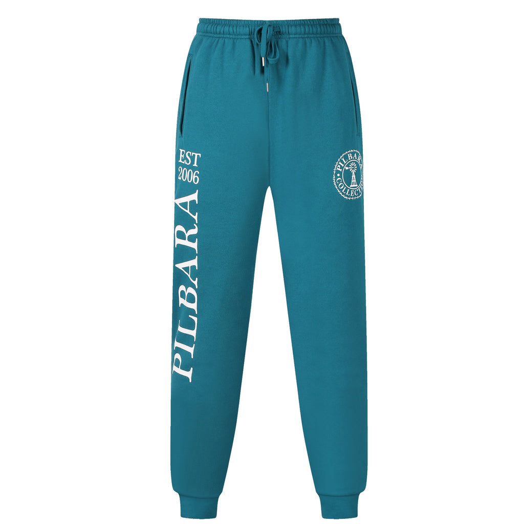 Pilbara Unisex Fleece Printing Track Pant - Teal image 0