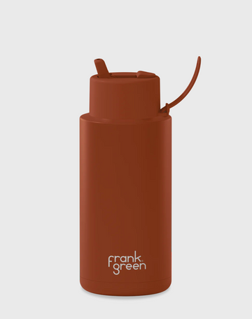 Frank Green 1 Litre Bottle & Lid Set- Toffee image 0