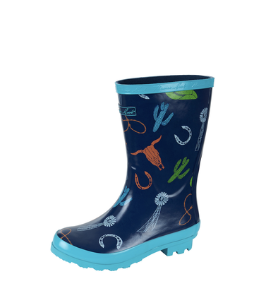Thomas Cook Kids Finley Gumboot - Navy/Cobalt image 0