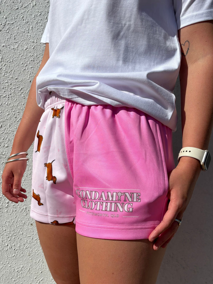 Kids Rugby Shorts Dachshund | CC Collection | Condamine Clothing