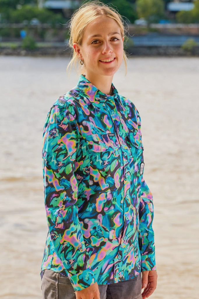 Trademutt Ladies Long Sleeve Bleached AZ image 1