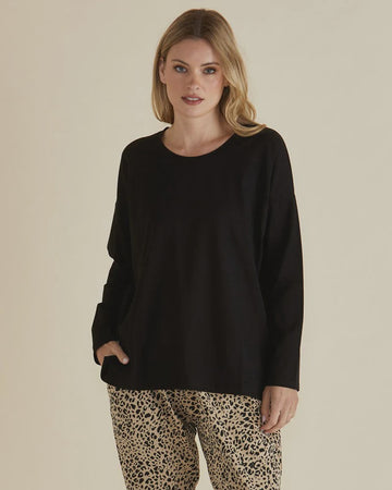 Betty Basics Brixley L/S Top - Black image 0