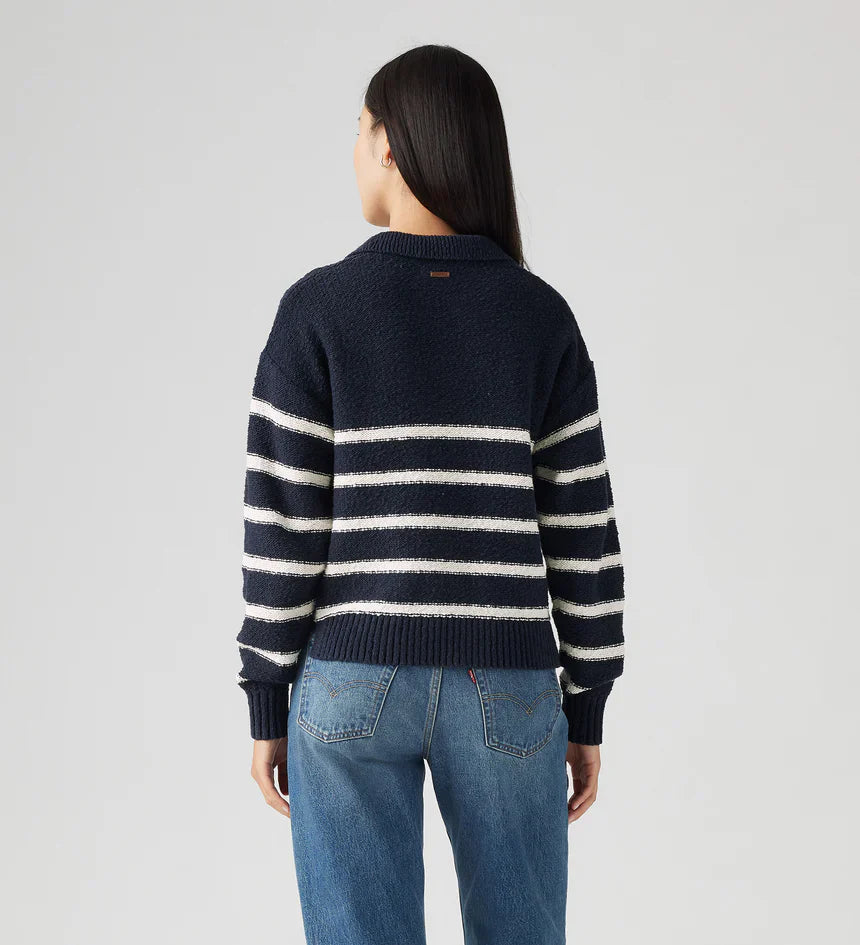 Levi's Navy/White Stripe Sweater image 3